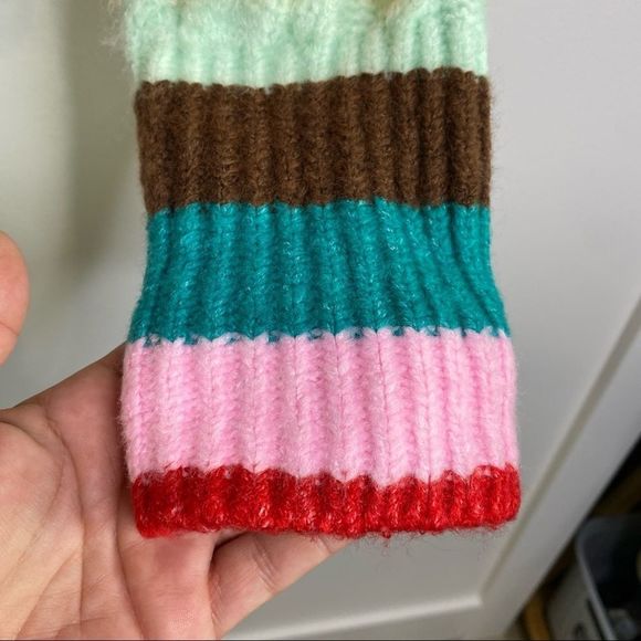 HALOGEN multi colour stripe cowl neck sweater XL - Picture 5 of 8